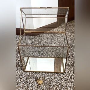 [David Tutera] Gold Card Box with Lock